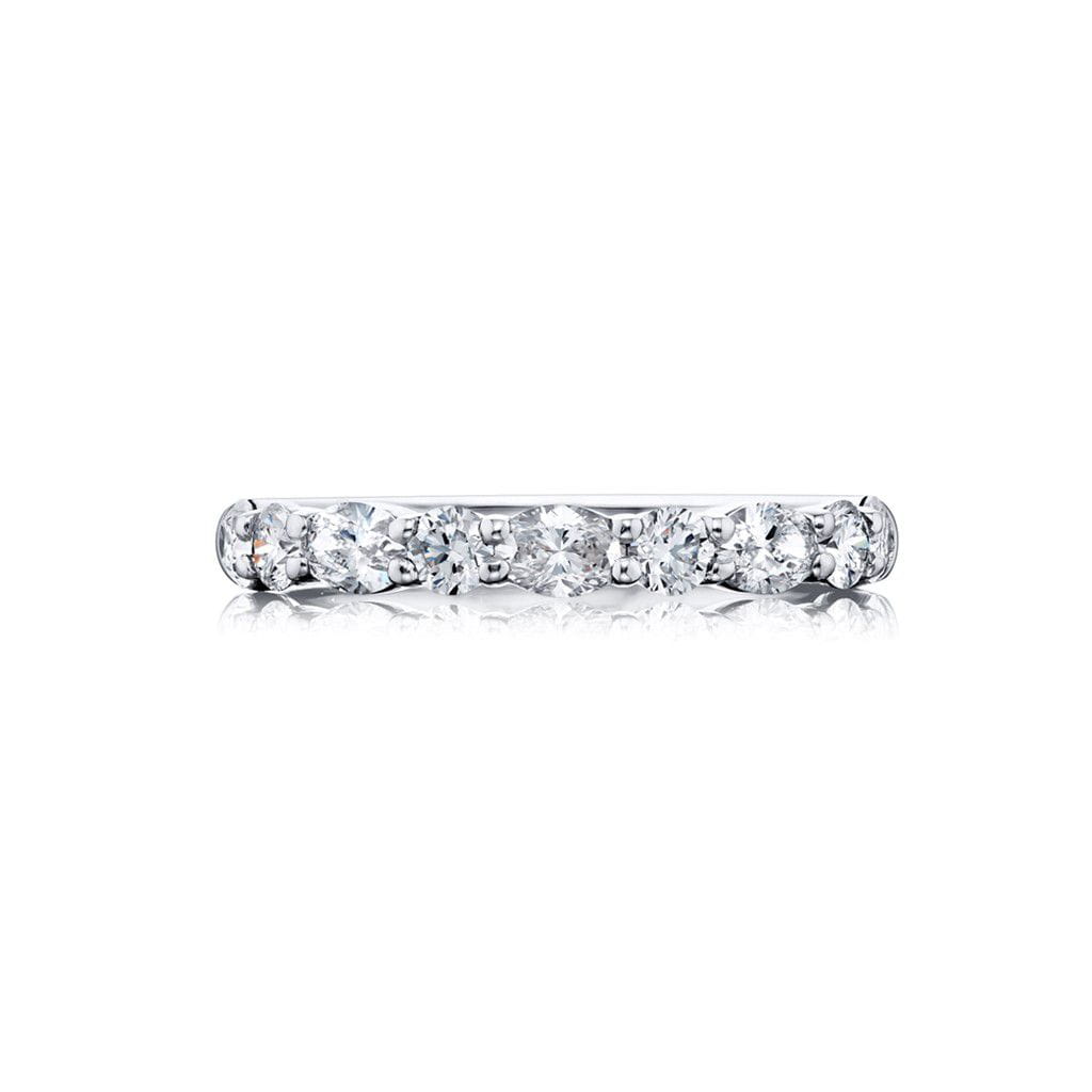 JB Star Platinum JB Star Oval and Round Diamond Half-Eternity Band Rings - Women's