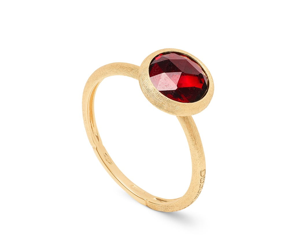 Marco Bicego 18K Yellow Gold Marco Bicego Small Red Garnet Ring Rings - Women's