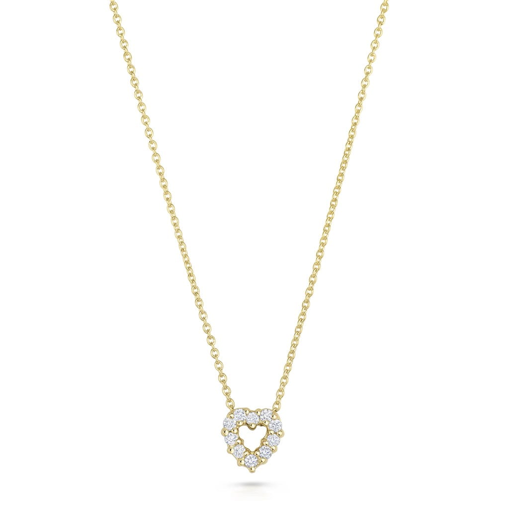 Roberto Coin 18K Yellow Gold Roberto Coin Diamond Baby Heart Necklace Pendants