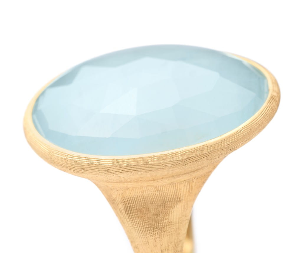 Marco Bicego 18K Yellow Gold Marco Bicego Aquamarine Cocktail Ring Rings - Women's