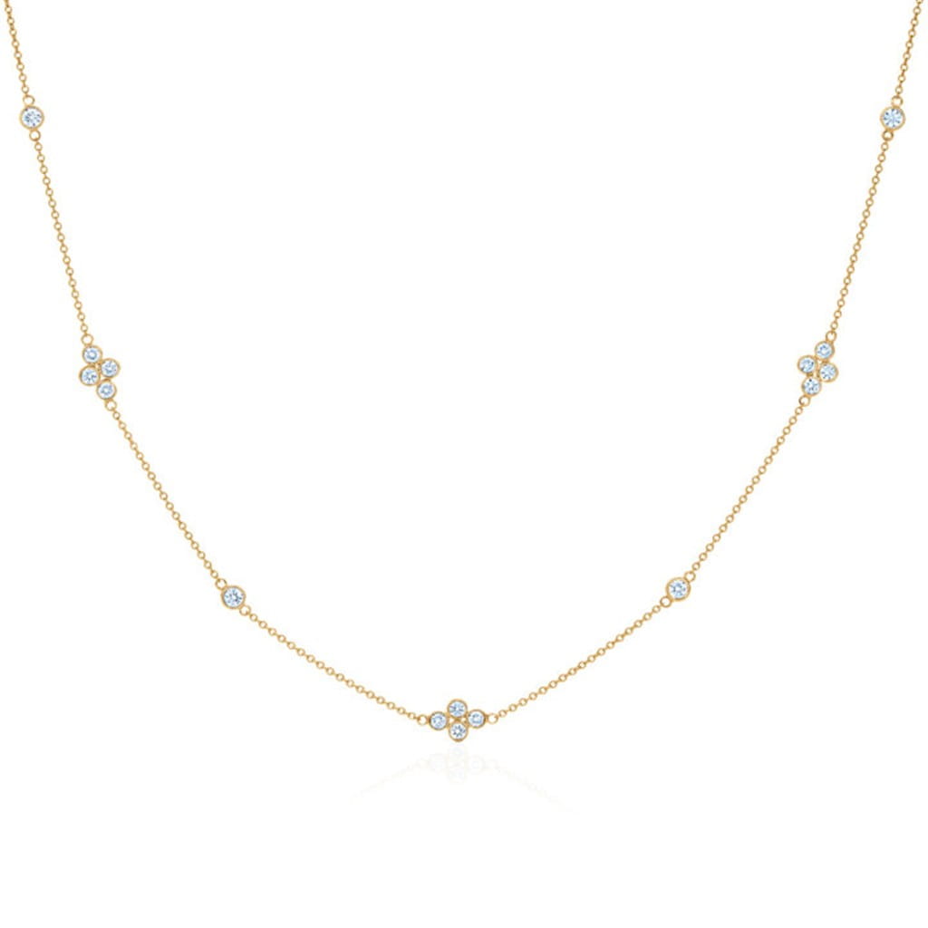 Kwiat 18K Yellow Gold Kwiat Diamond Strings Quads Necklace Necklaces