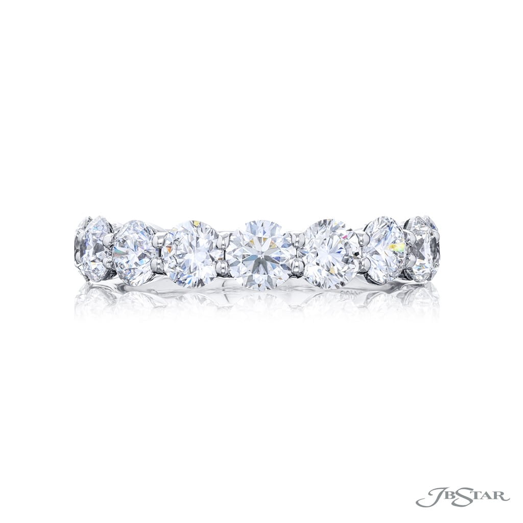 JB Star Platinum Diamond JB Star Half Eternity Band Rings - Women's