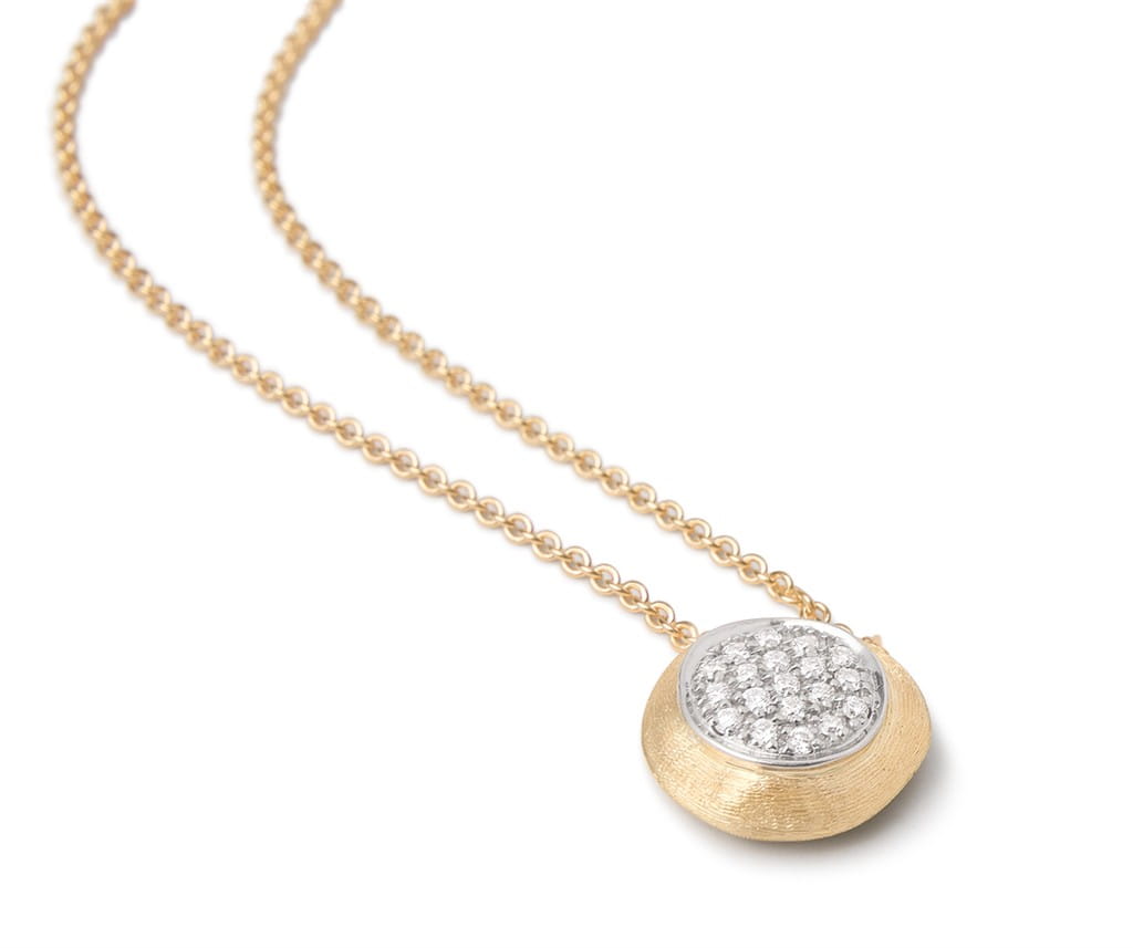 Marco Bicego 18K Yellow Gold Marco Bicego Diamond Pave Disk Pendant Pendants