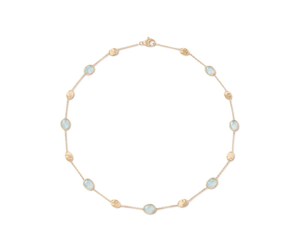 Marco Bicego 18K Yellow Gold Marco Bicego Aquamarine Necklace Necklaces