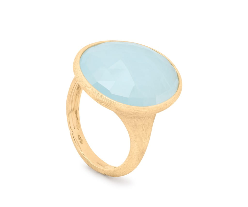 Marco Bicego 18K Yellow Gold Marco Bicego Aquamarine Cocktail Ring Rings - Women's