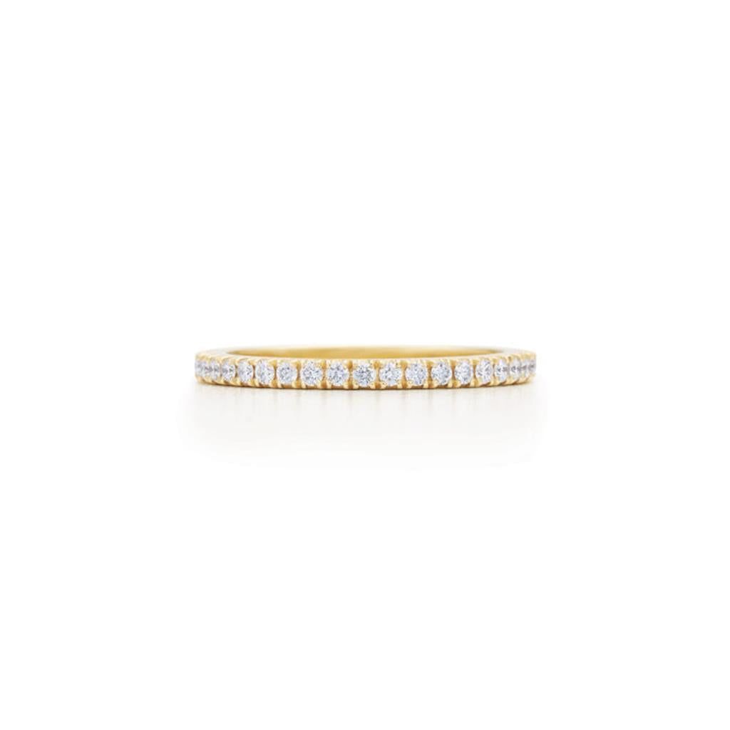 Kwiat 18K Yellow Gold Kwiat Stackable Slim Ring with Diamonds Rings - Women's