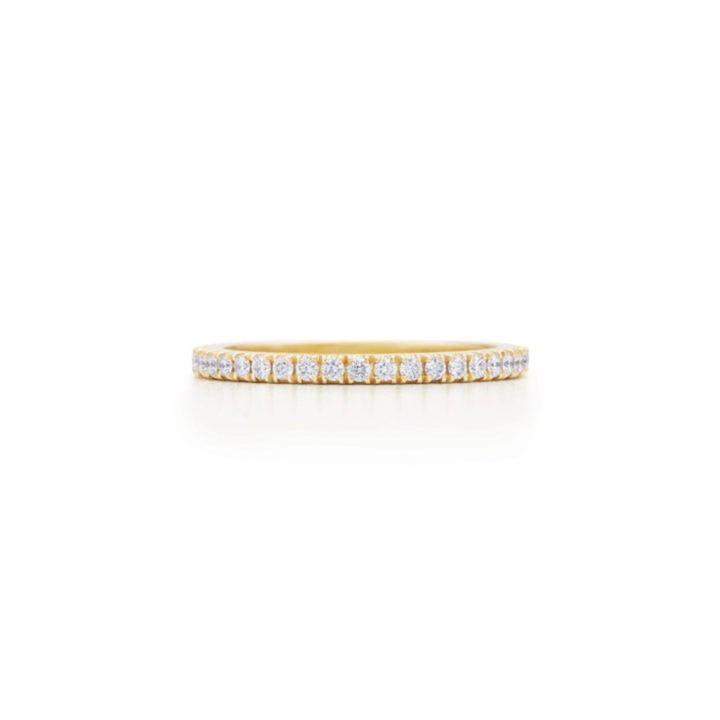 Kwiat 18K Yellow Gold Kwiat Stackable Slim Ring with Diamonds Rings - Women's