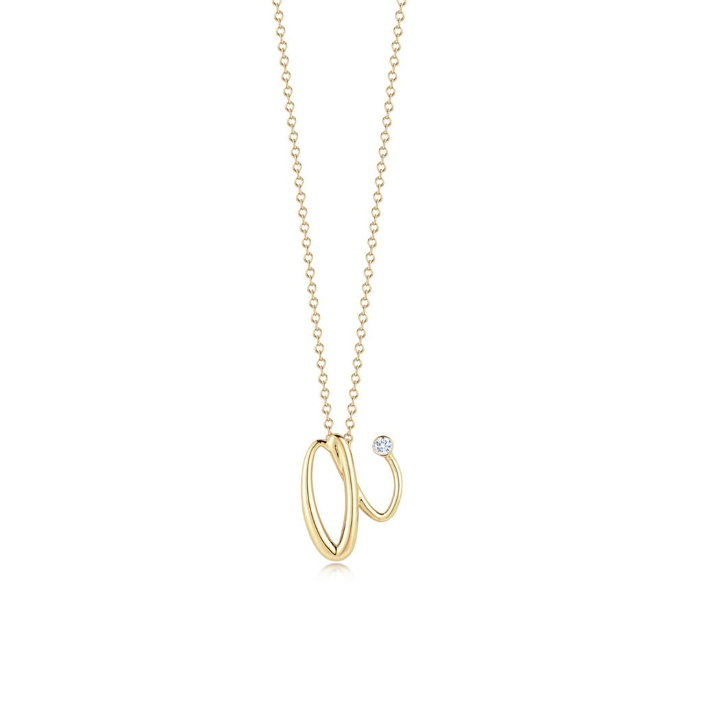 Kwiat 18K Yellow Gold Kwiat Diamond Initial "A" Pendant Pendants