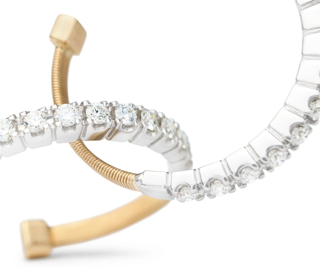 Marco Bicego 18K Yellow Gold Marco Bicego Hoop Diamond Earrings Earrings
