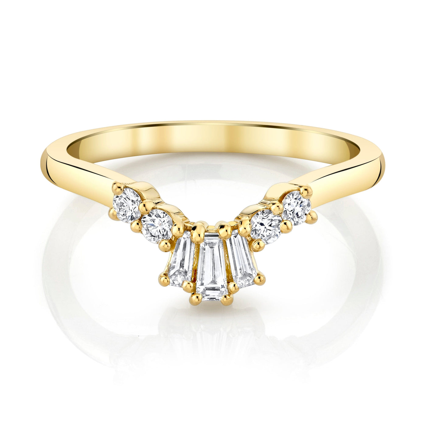 Emerson Fine Jewelry 18K Yellow Gold Marigold Diamond Tiara Band Rings - Women's