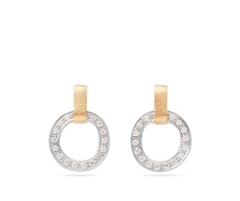 Marco Bicego 18K Yellow Gold Marco Bicego Flat-Link Diamond Stud Earrings Earrings