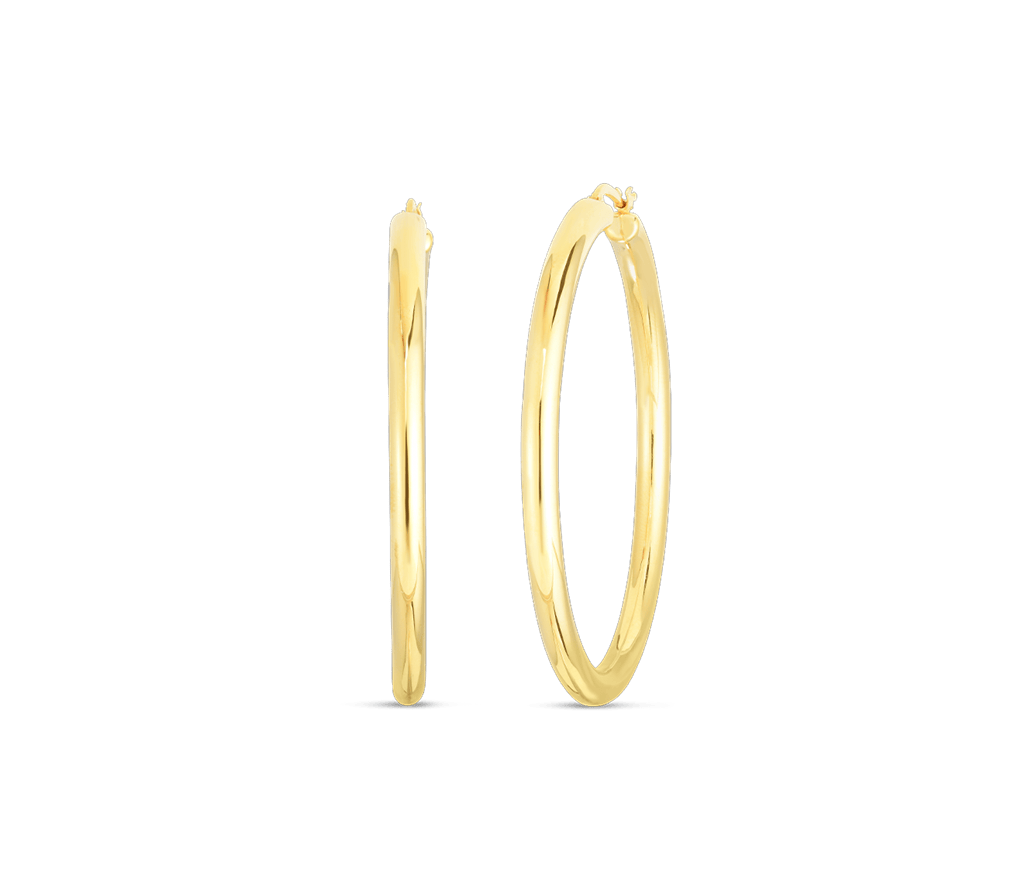 Roberto Coin 18K Yellow Gold Roberto Coin Classic 25mm Hoop Earrings Earrings