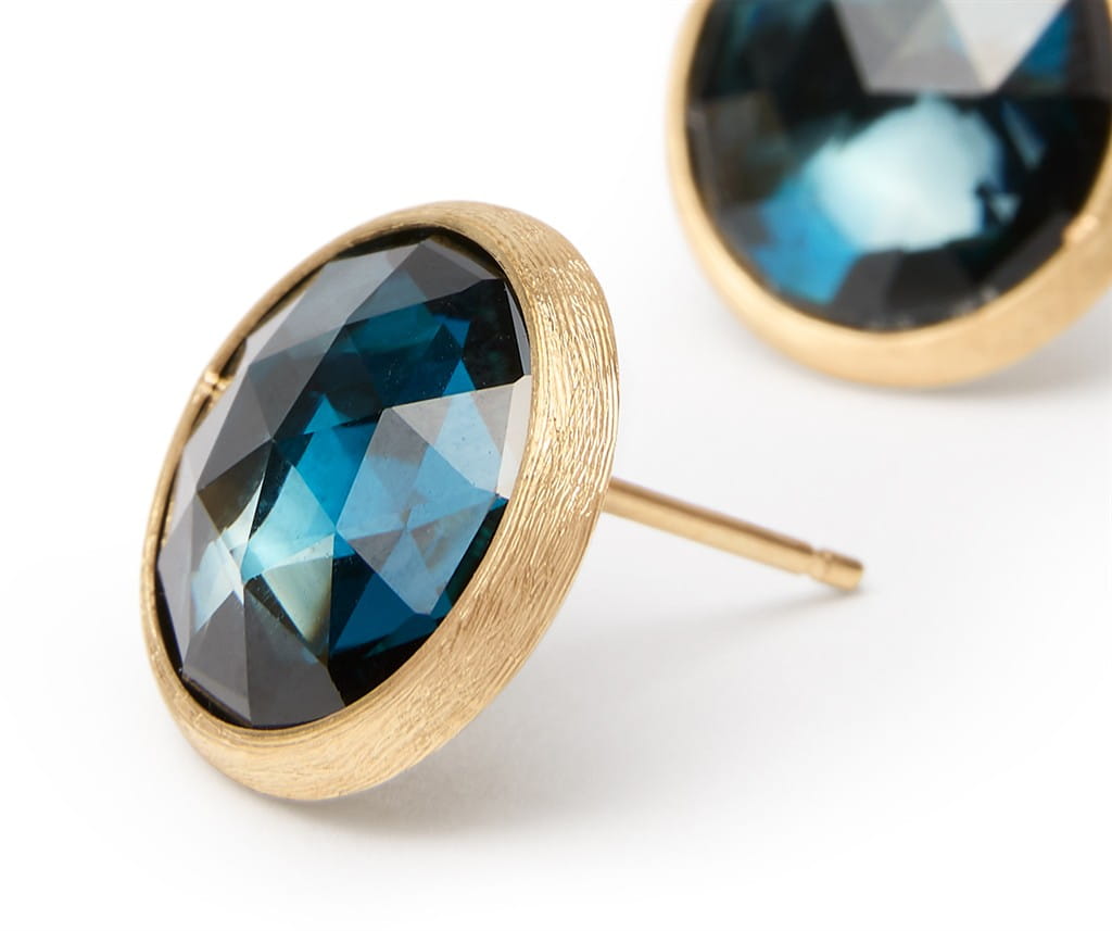 Marco Bicego 18K Yellow Gold Marco Bicego London Blue Topaz Stud Earrings Earrings