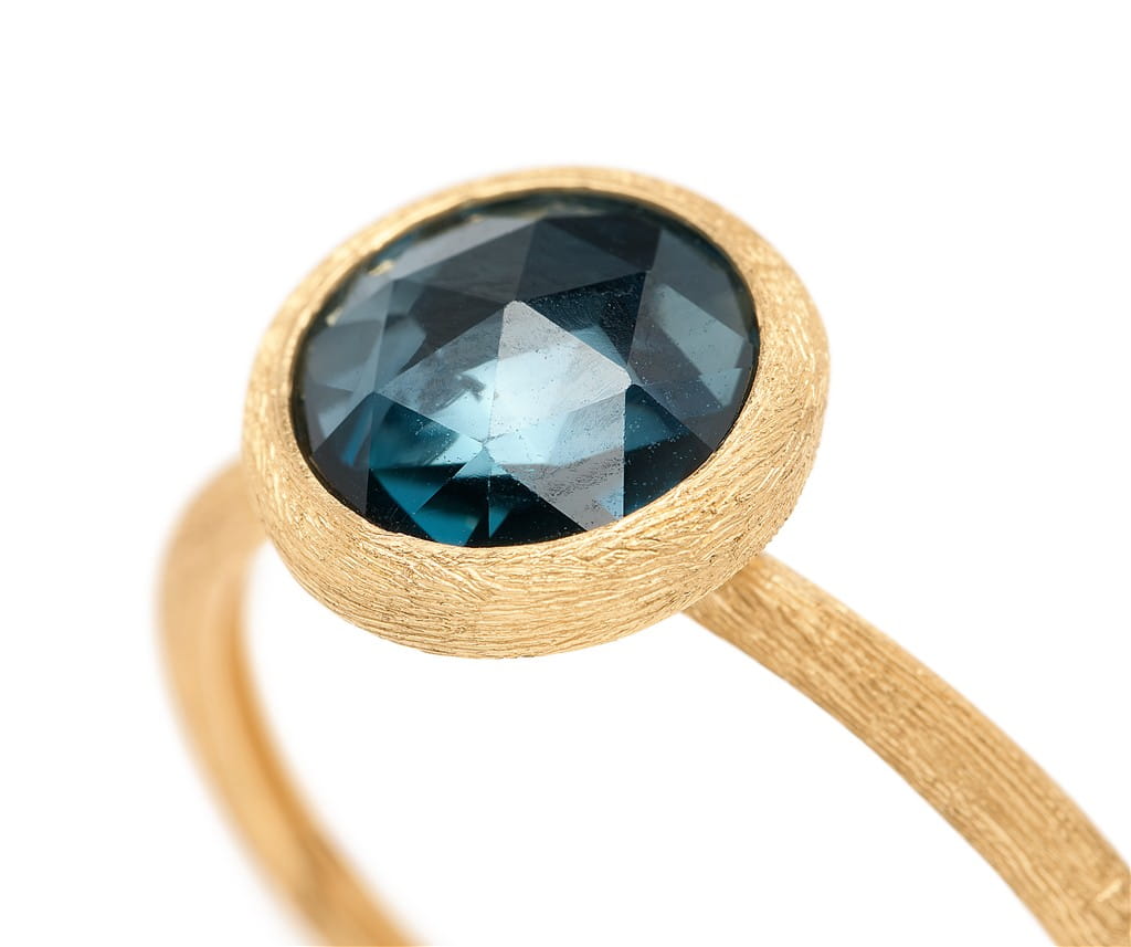 Marco Bicego 18K Yellow Gold Marco Bicego London Blue Topaz Stackable Ring Rings - Women's