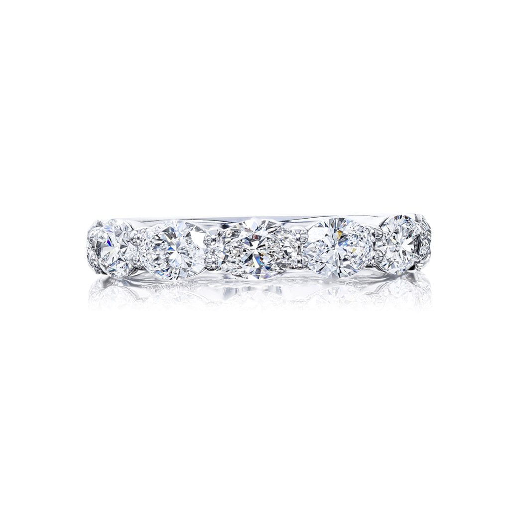 JB Star Platinum JB Star Oval Diamond Half-Eternity Band Rings - Women's