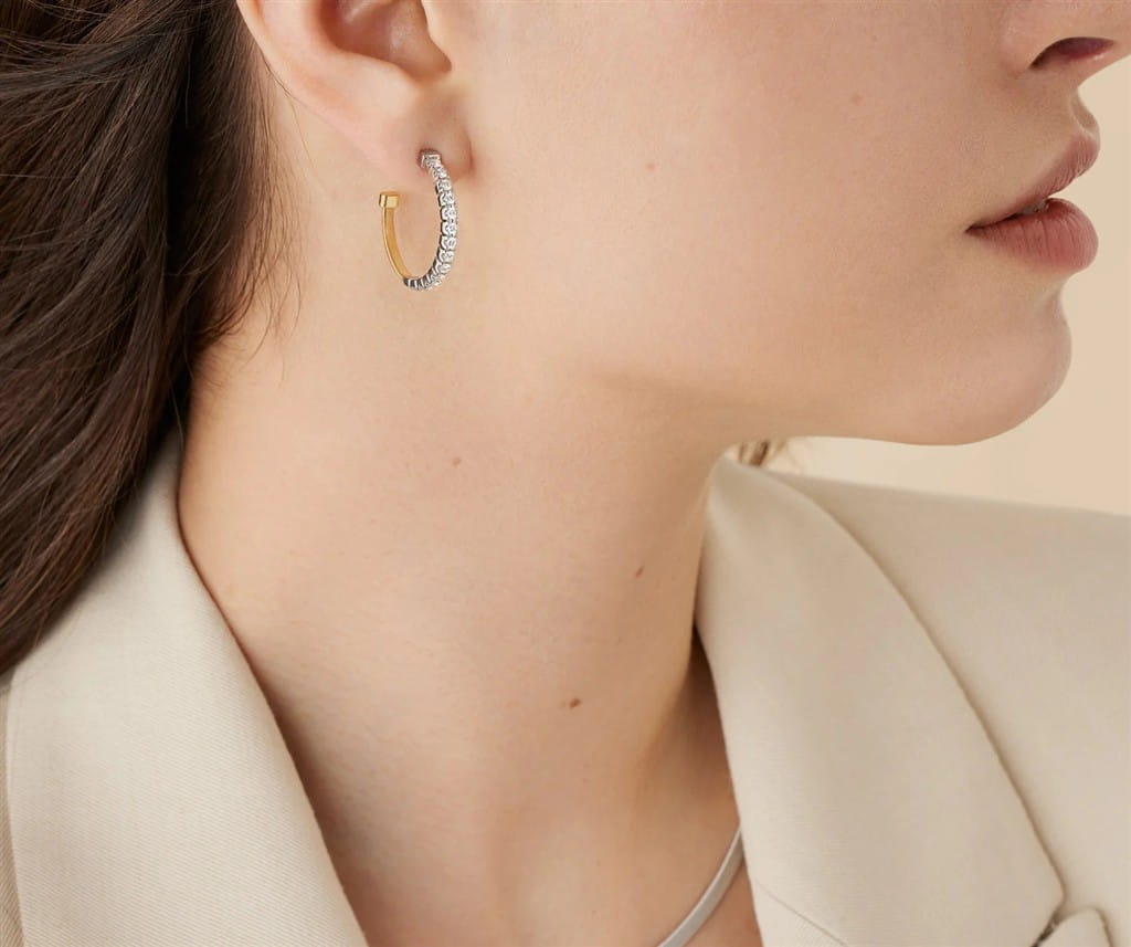 Marco Bicego 18K Yellow Gold Marco Bicego Hoop Diamond Earrings Earrings