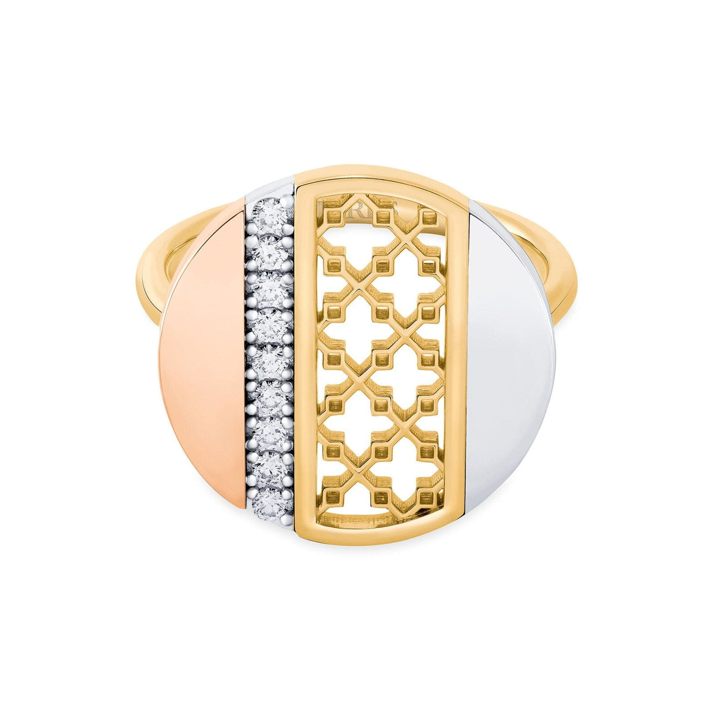 Birks 18K Gold Birks Dare to Dream Circle Diamond Ring with Diamonds Rings - Women's