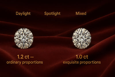 Cut vs. Carat in Center Diamond Upgrades: Why Proportions Create Bigger-Looking Sparkle