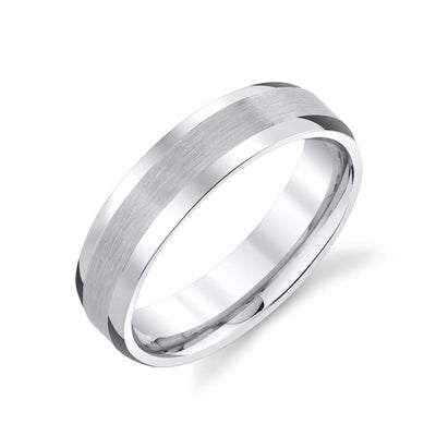 Benchmark 18K White Gold Men's Wedding Band Rings - Women's