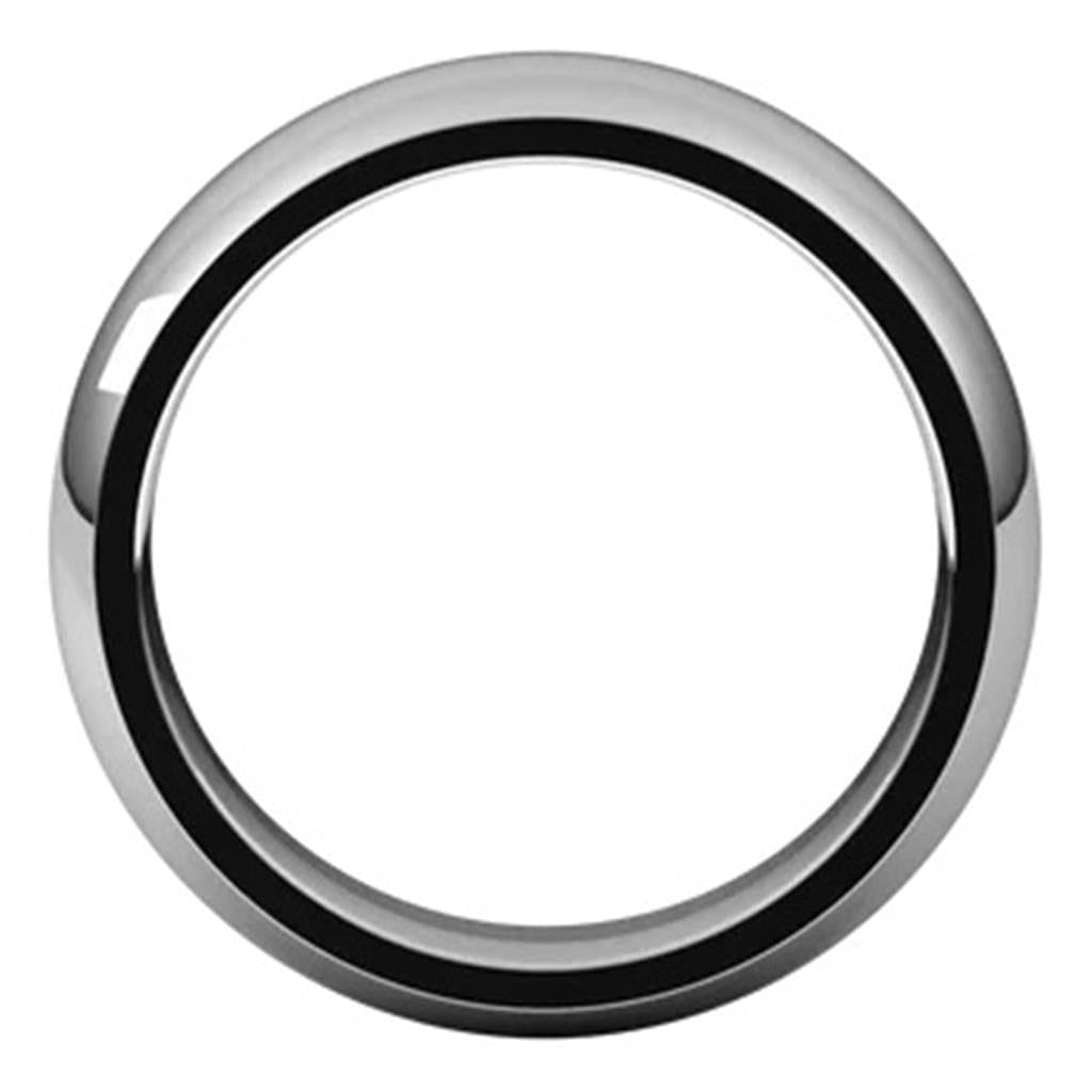 Emerson Fine Jewelry Platinum Emerson Fine Jewelry Half Round Wedding Band Rings - Men's