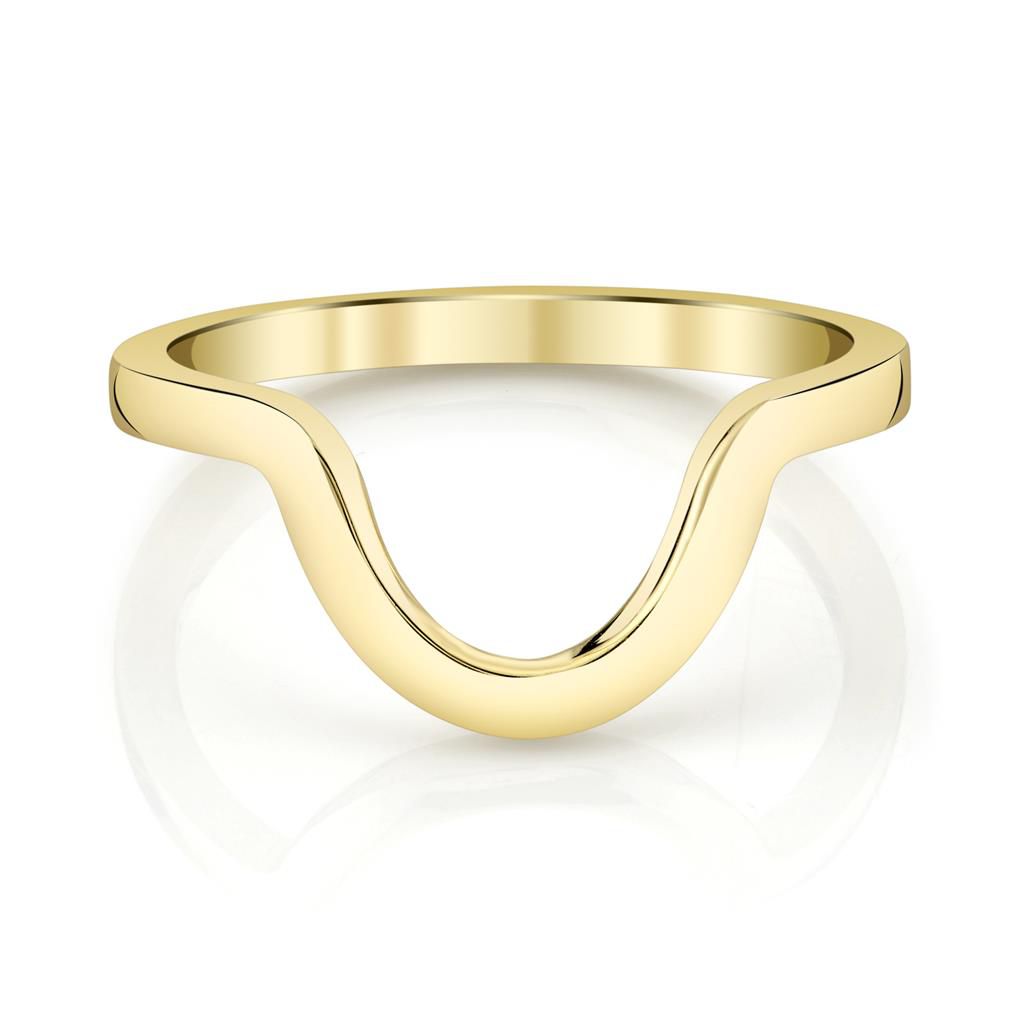 Emerson Fine Jewelry 18K Yellow Gold Dahlia Classic Half Moon Band Rings - Women's