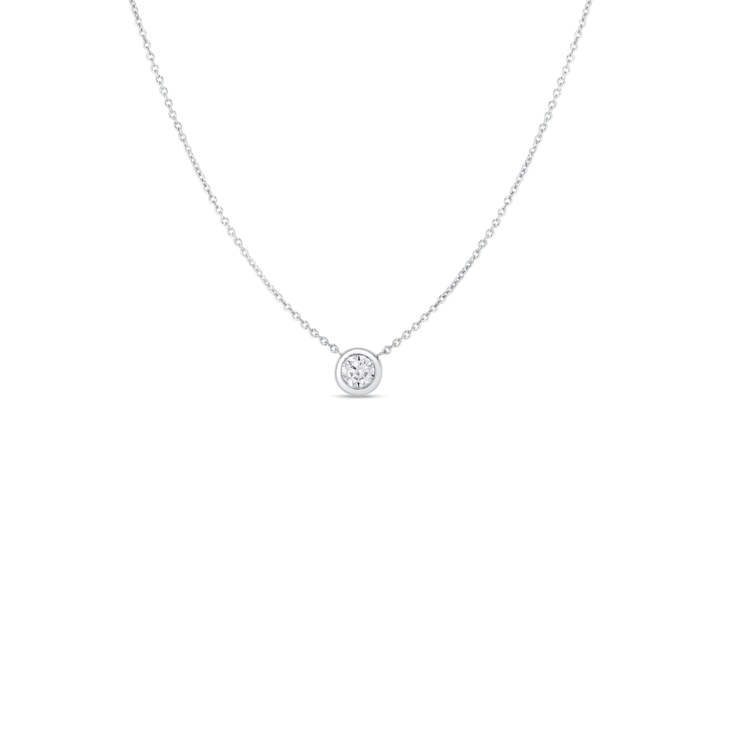 Roberto Coin 18K White Gold Roberto Coin Diamonds by The Inch Necklace Necklaces
