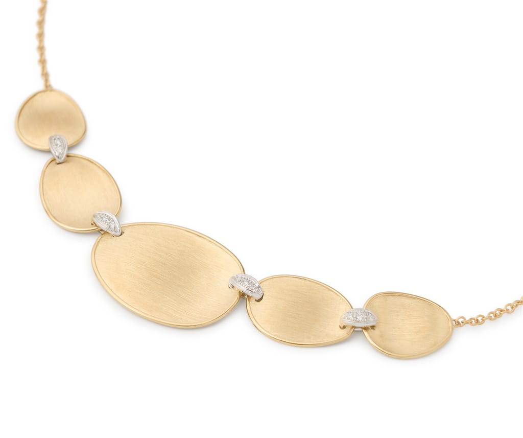 Marco Bicego 18K Yellow Gold Marco Bicego "Halfie" Necklace with Diamond Accents Necklaces