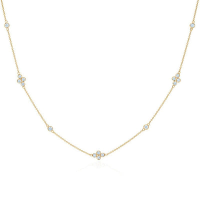 Kwiat 18K Yellow Gold Kwiat Diamond Strings Quads Necklace Necklaces