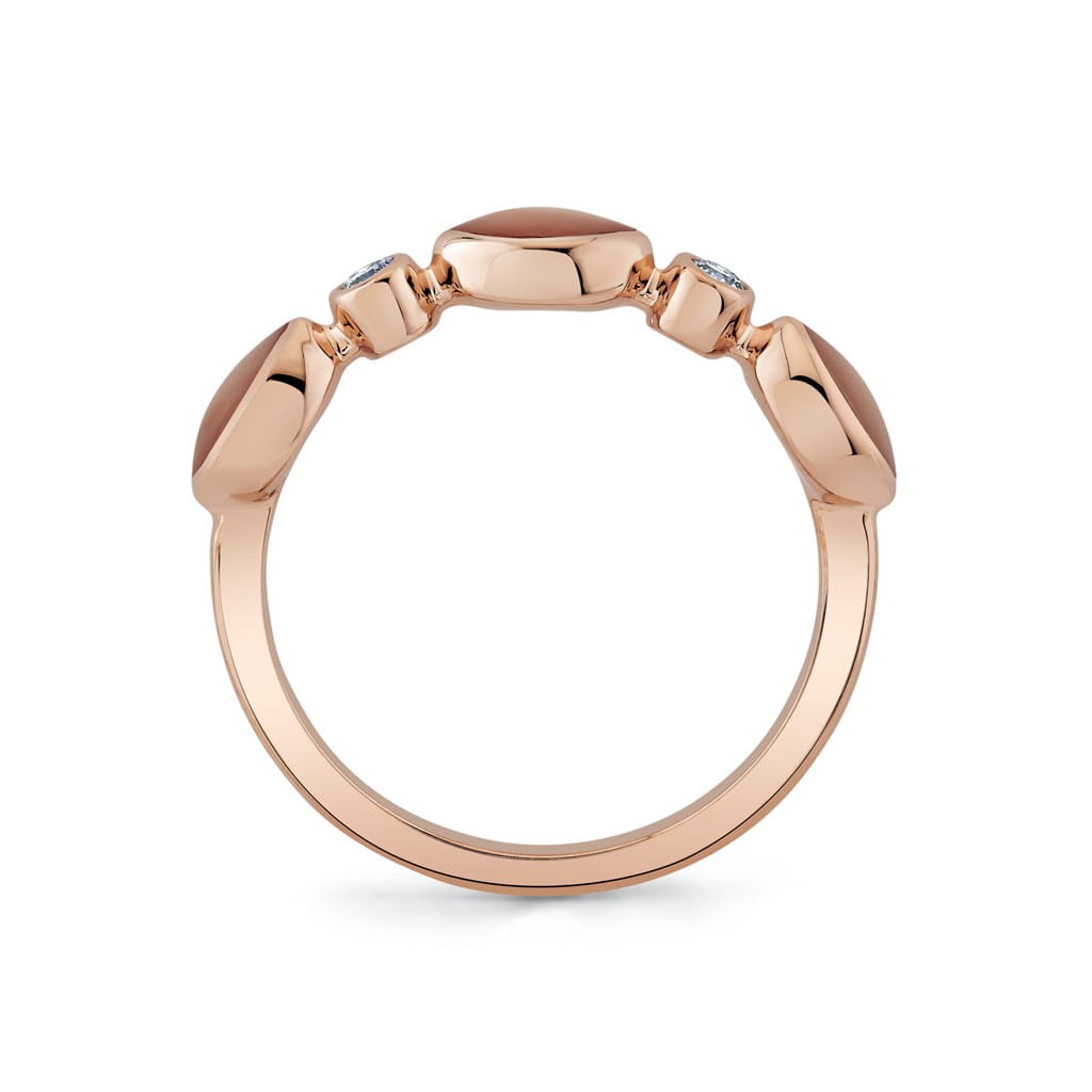 Kabana 14K Rose Gold Kabana Ring with Pink Coral Rings - Women's