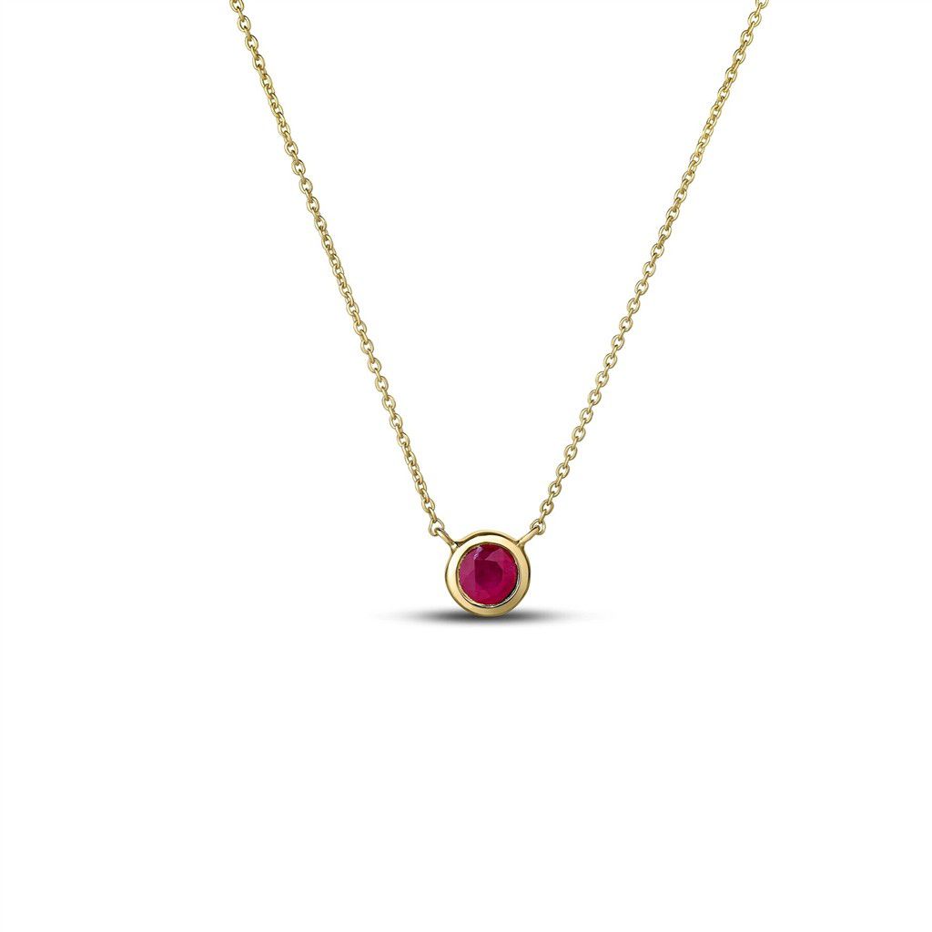 Roberto Coin 18K Yellow Gold Roberto Coin Tiny Treasures Ruby Necklace Necklaces