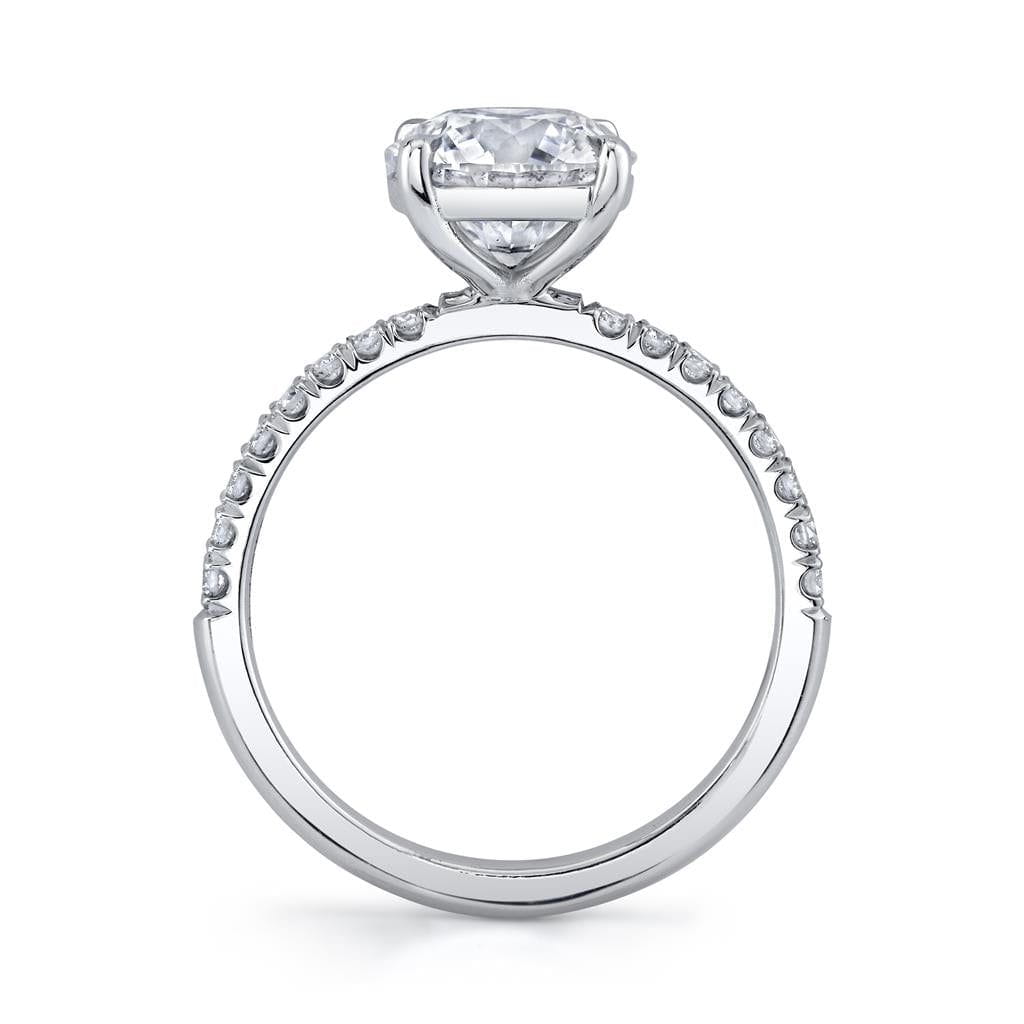 Emerson Fine Jewelry Platinum Everly Round Pave Diamond Engagement Ring Engagement Rings
