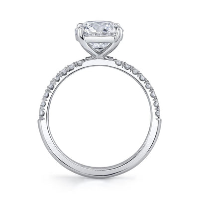 Emerson Fine Jewelry Platinum Everly Round Pave Diamond Engagement Ring Engagement Rings