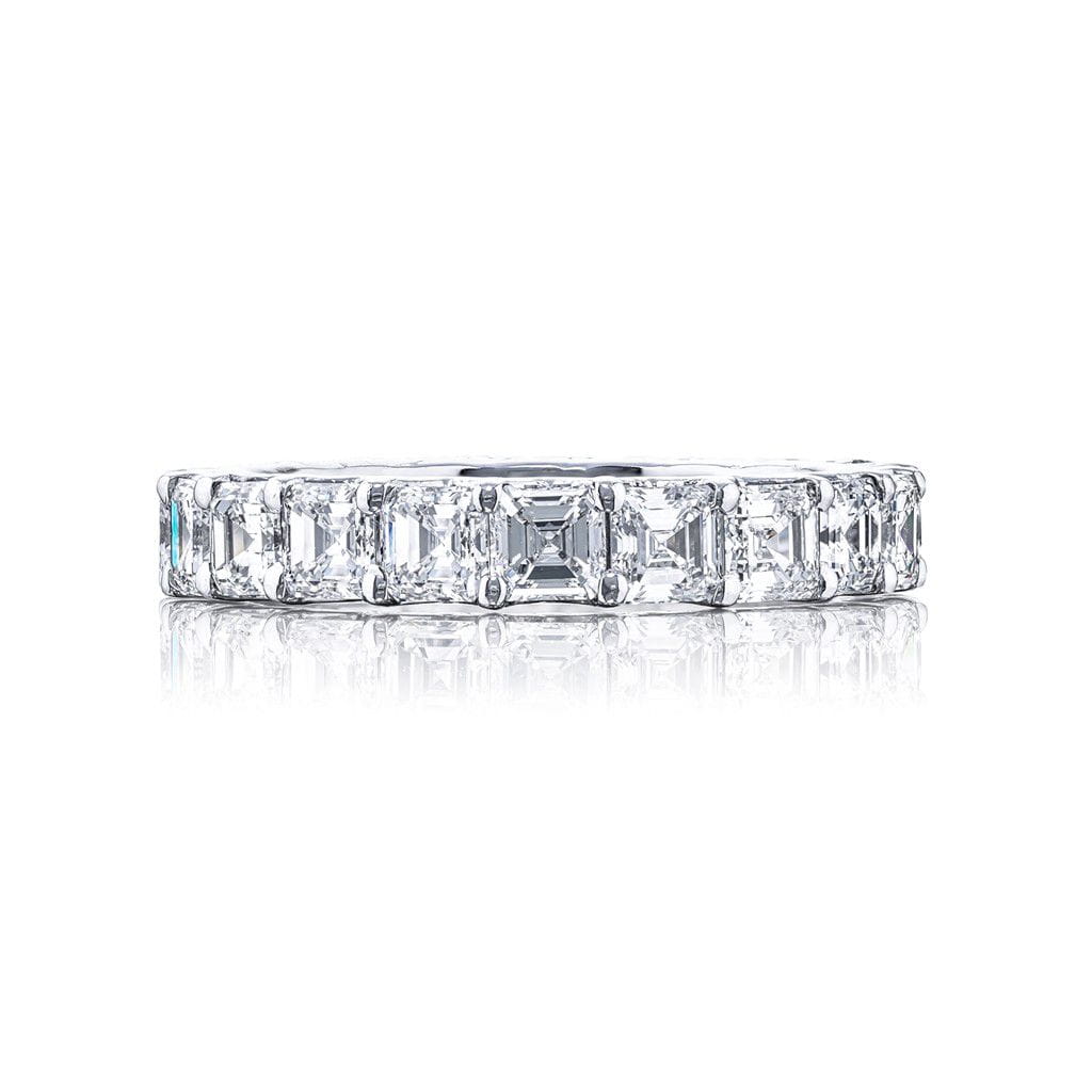 JB Star Platinum JB Star Square Emerald Cut Diamond Band Rings - Women's