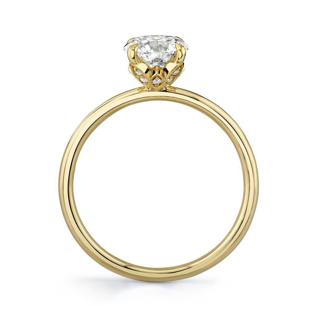 Emerson Fine Jewelry 18K Yellow Gold Everly Petal Prong Diamond Engagement Ring Engagement Rings