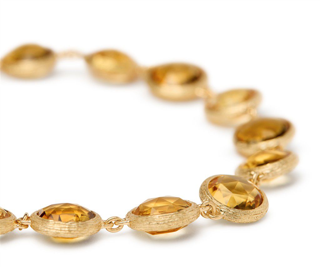 18K Yellow Gold Marco Bicego Bracelet with Citrines