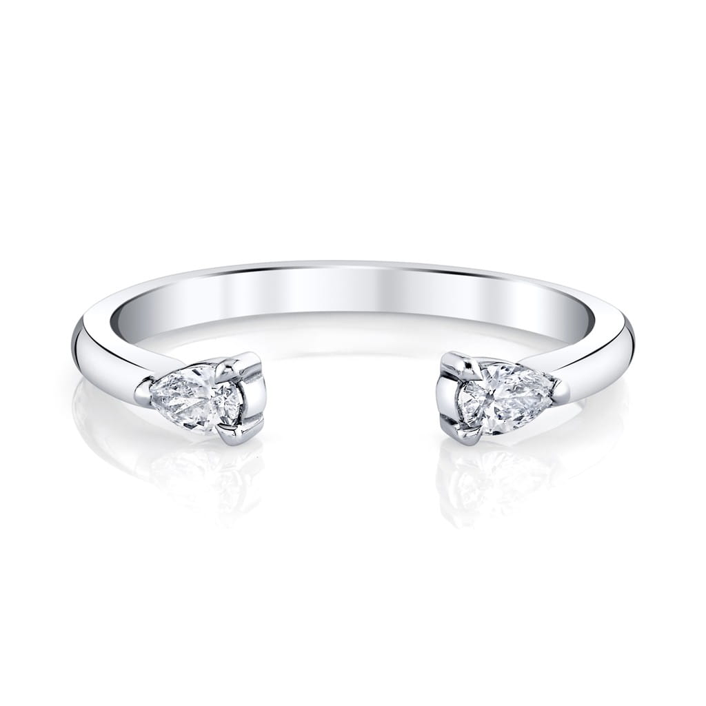 Emerson Fine Jewelry Platinum Marguerite Open Shank Band Rings - Women's