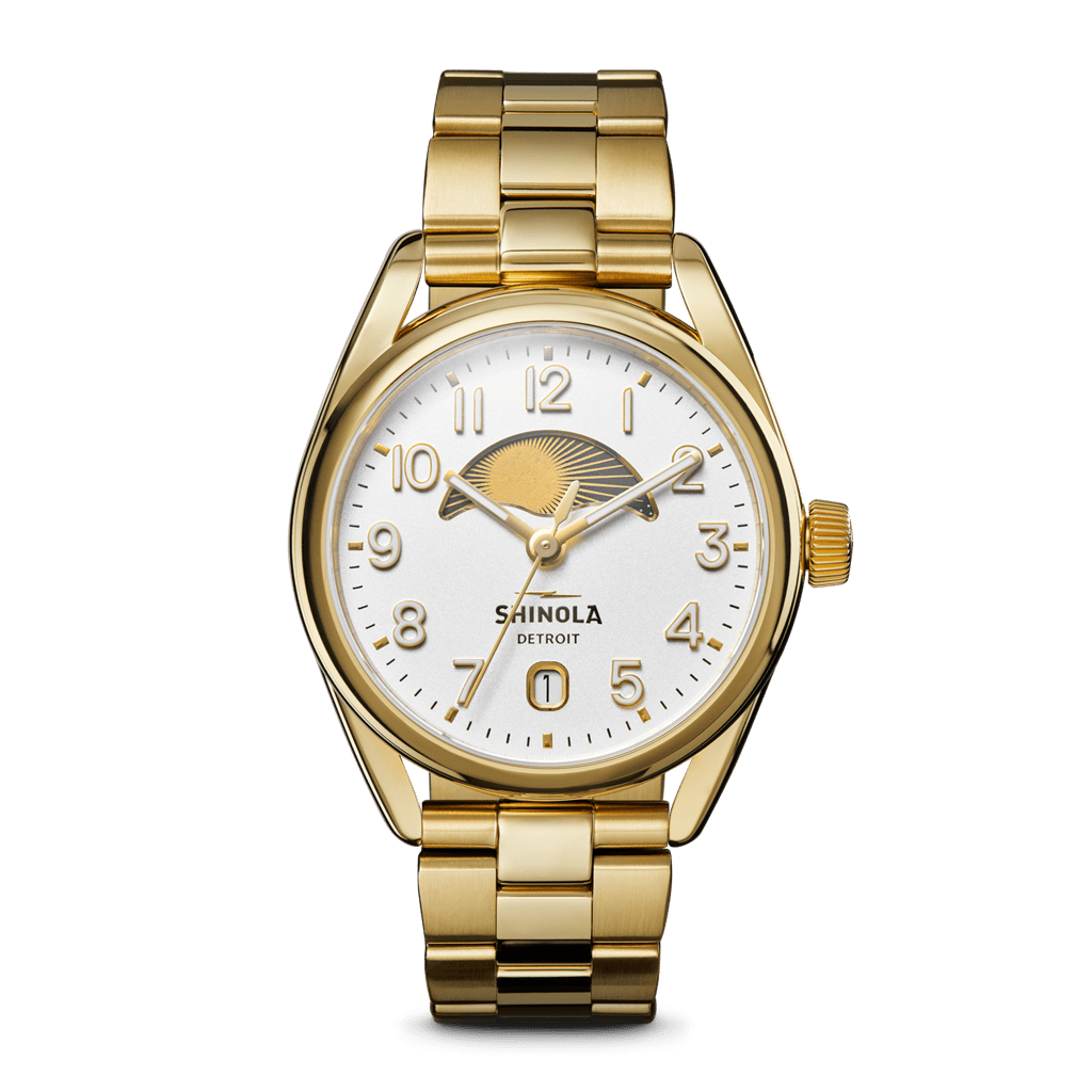 Shinola The Derby Day & Night 38mm - White Watches