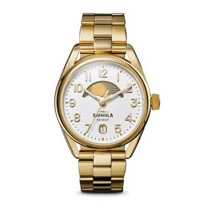 Shinola The Derby Day & Night 38mm - White Watches