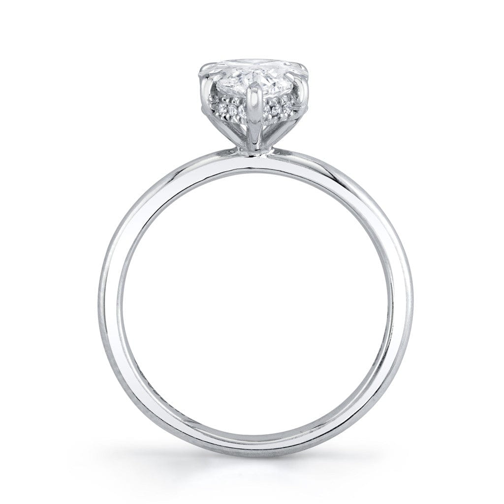 Emerson Fine Jewelry Platinum Everly Pear Hidden Halo Diamond Engagement Ring Engagement Rings