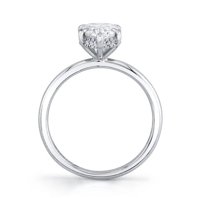 Emerson Fine Jewelry Platinum Everly Pear Hidden Halo Diamond Engagement Ring Engagement Rings