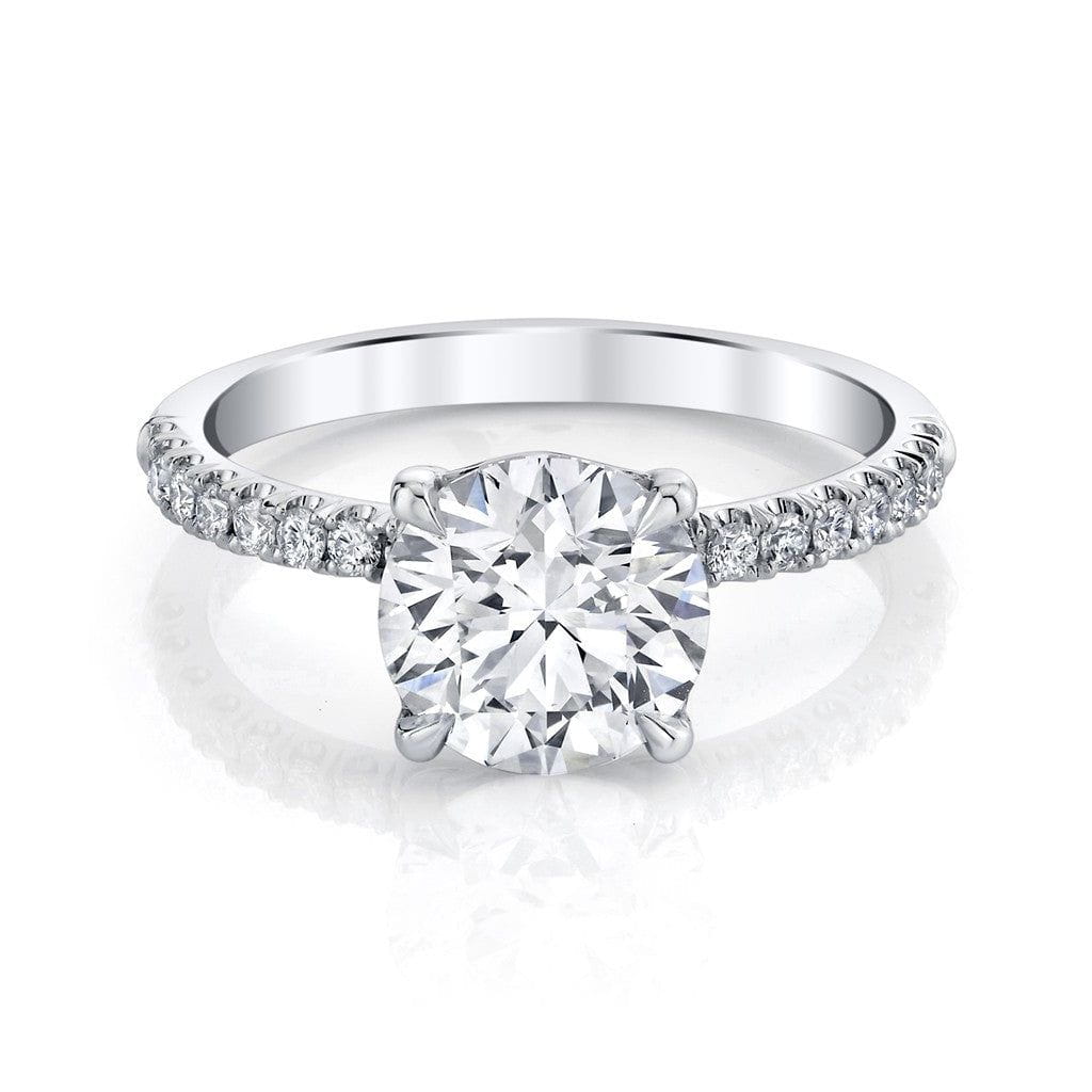 Emerson Fine Jewelry Platinum Everly Round Pave Diamond Engagement Ring Engagement Rings