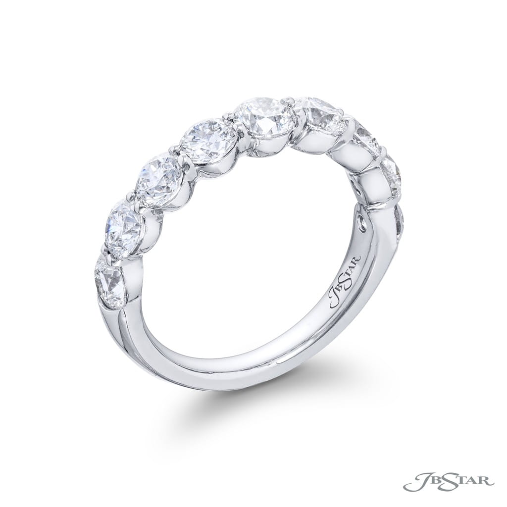 JB Star Platinum Diamond JB Star Half Eternity Band Rings - Women's