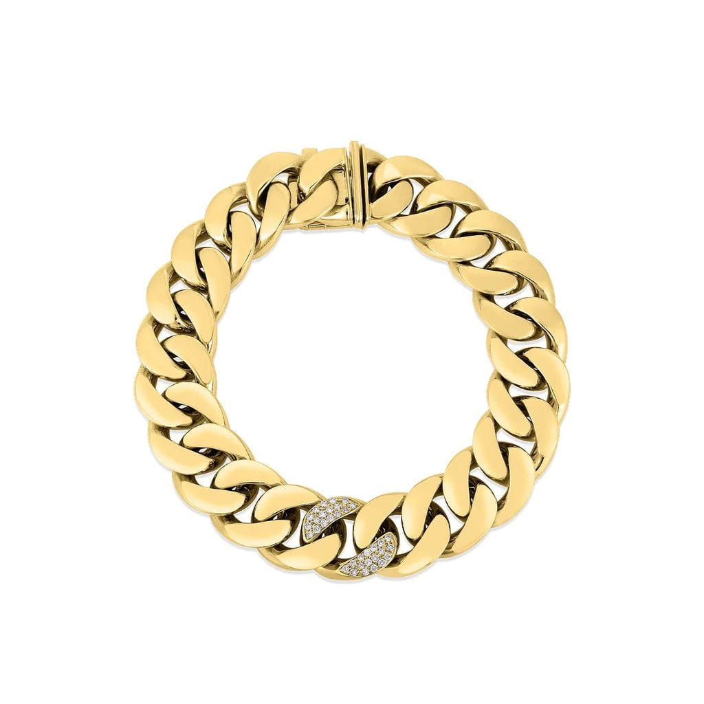 Roberto Coin 18K Yellow Gold Roberto Coin Oro Classic Link Diamond Bracelet Bracelets - Women's