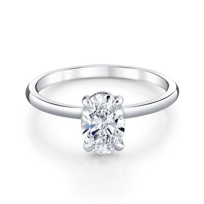 Emerson Fine Jewelry Platinum Everly Classic Oval Diamond Engagement Ring Engagement Rings