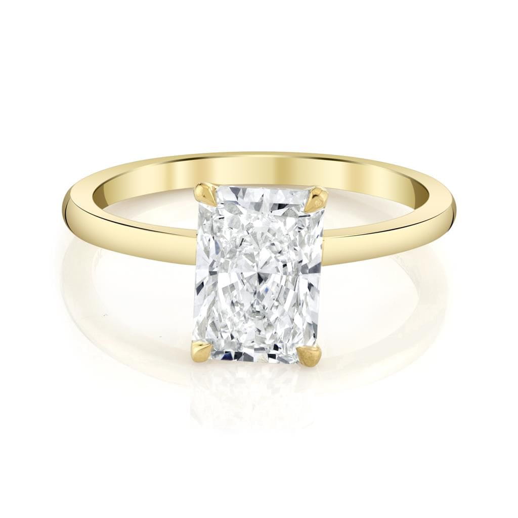Emerson Fine Jewelry 18K Yellow Gold Everly Classic Radiant Diamond Engagement Ring Engagement Rings