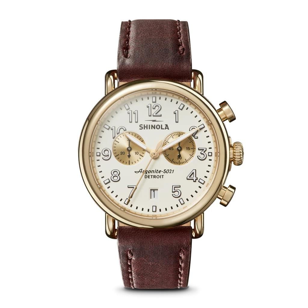Shinola The Runwell Chrono 41mm - Matte Ivory Watches
