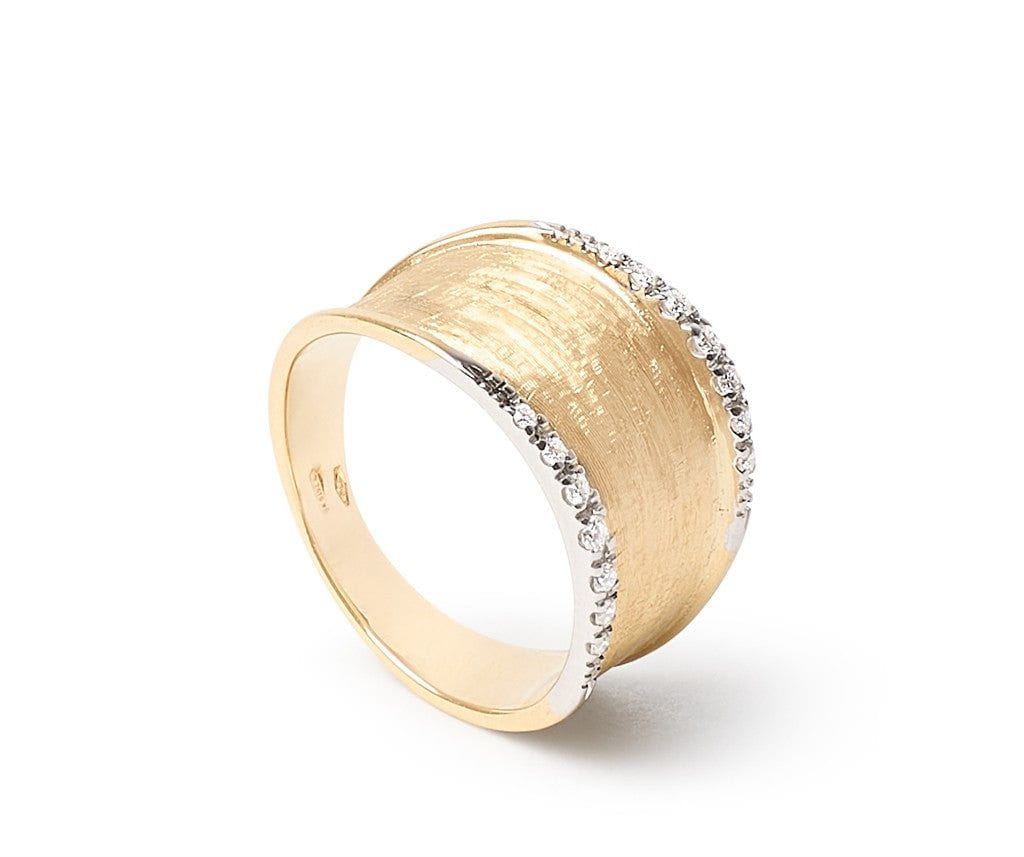 Marco Bicego 18K Yellow Gold Marco Bicego Medium Band with Diamonds Rings - Women's