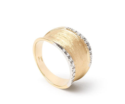Marco Bicego 18K Yellow Gold Marco Bicego Medium Band with Diamonds Rings - Women's