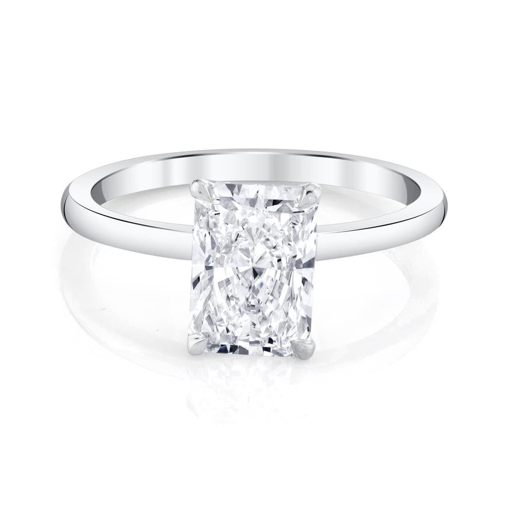 Emerson Fine Jewelry Platinum Everly Classic Radiant Diamond Engagement Ring Engagement Rings