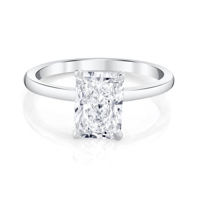 Emerson Fine Jewelry Platinum Everly Classic Radiant Diamond Engagement Ring Engagement Rings